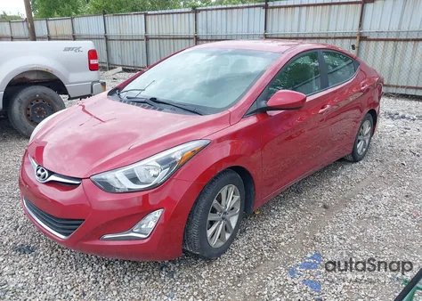 2014 Hyundai Elantra Se z USA, uszkodzony, nr VIN KMHDH4AE8EU089100